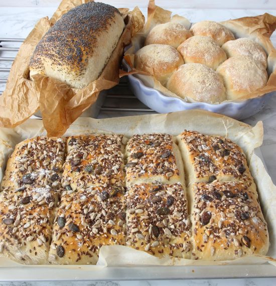 Recepty na různé druhy chleba s kuchyňským robotem Ankarsrum